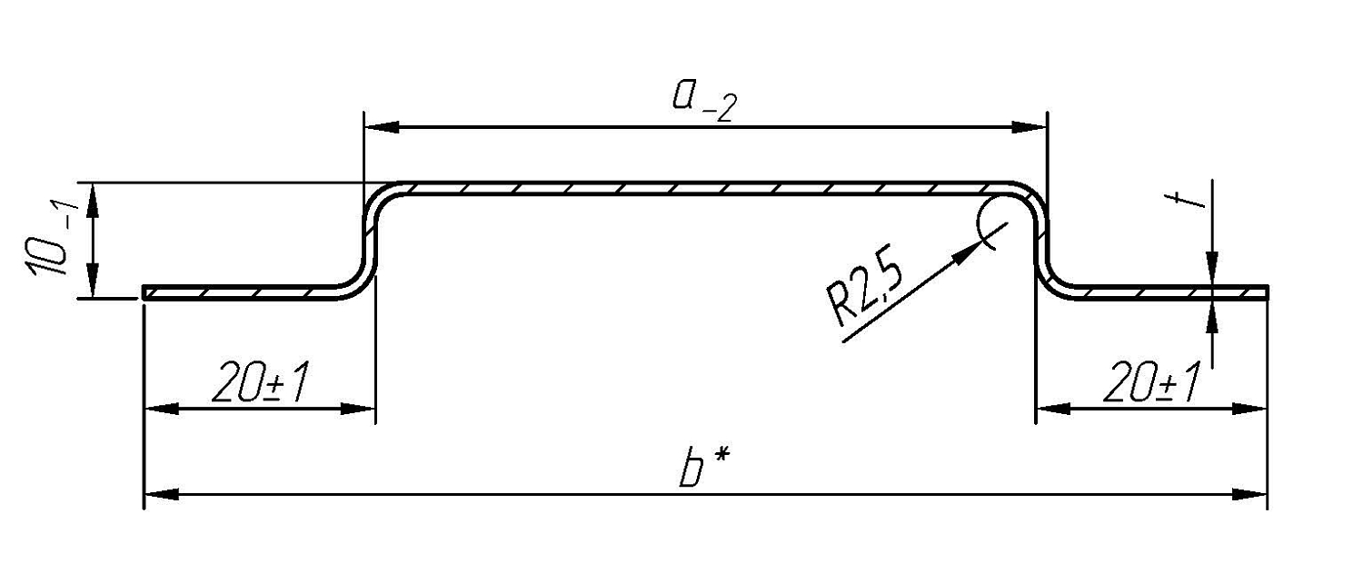 Профили шляпные (ОП высота 10) Профили шляпные (ОП высота 10)